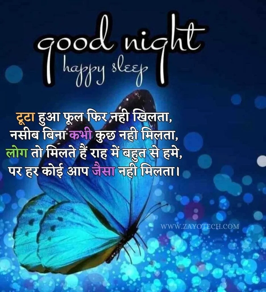 Good Night Shayari In Hindi