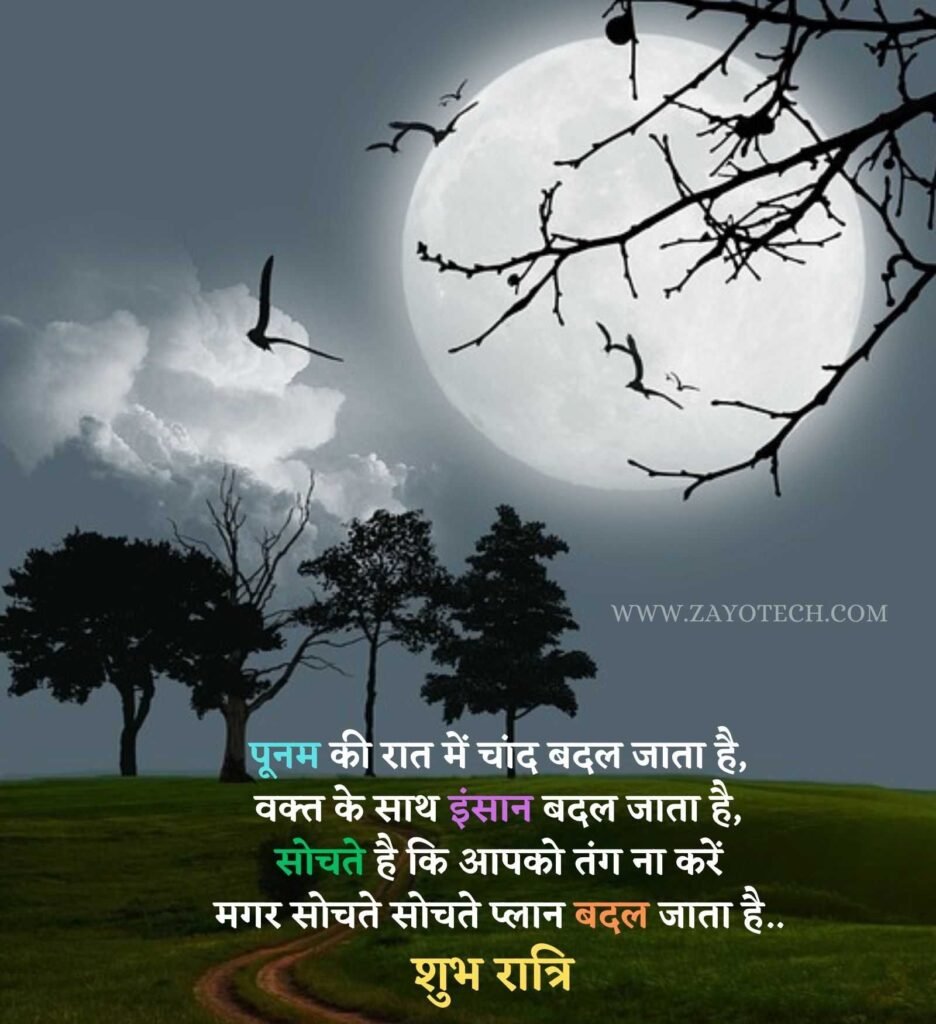 Latest Good Night Shayari In Hindi