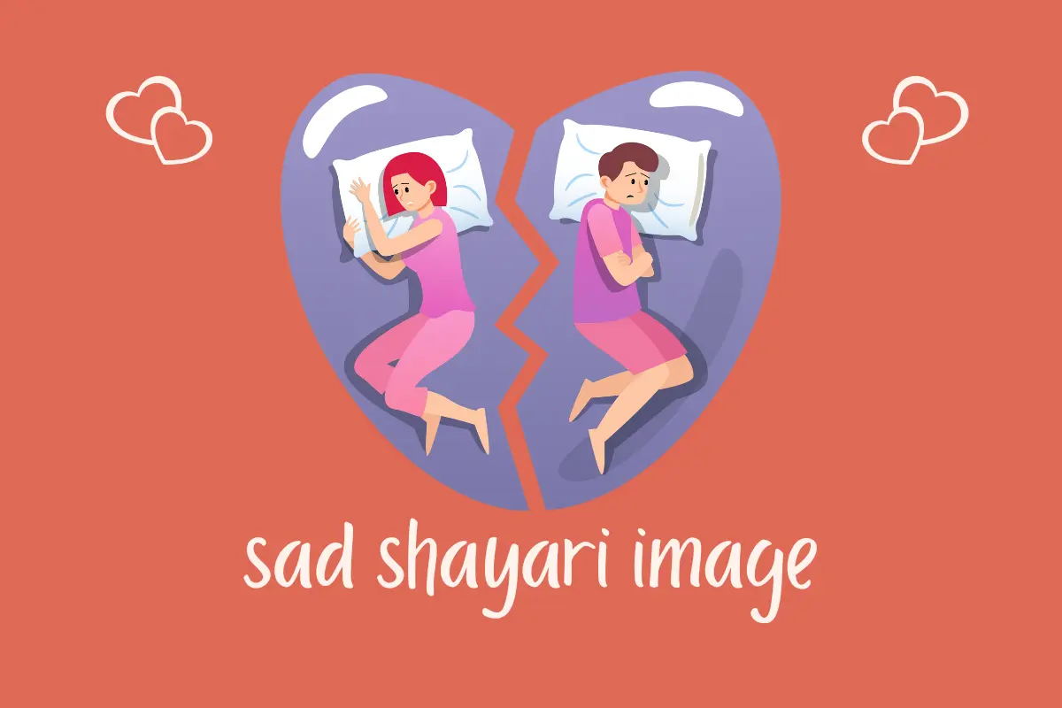 Emotional Sad Shayari image expressing heartbreak and sorrow.