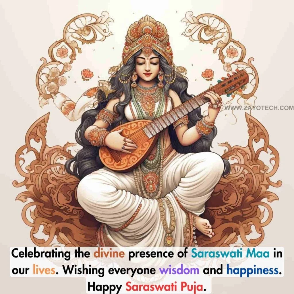 Happy Saraswati Puja Wishes in Hindi