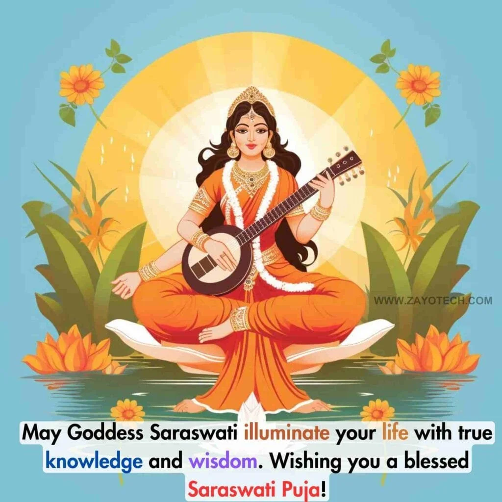New Happy Saraswati Puja Wishes in hindi 2024