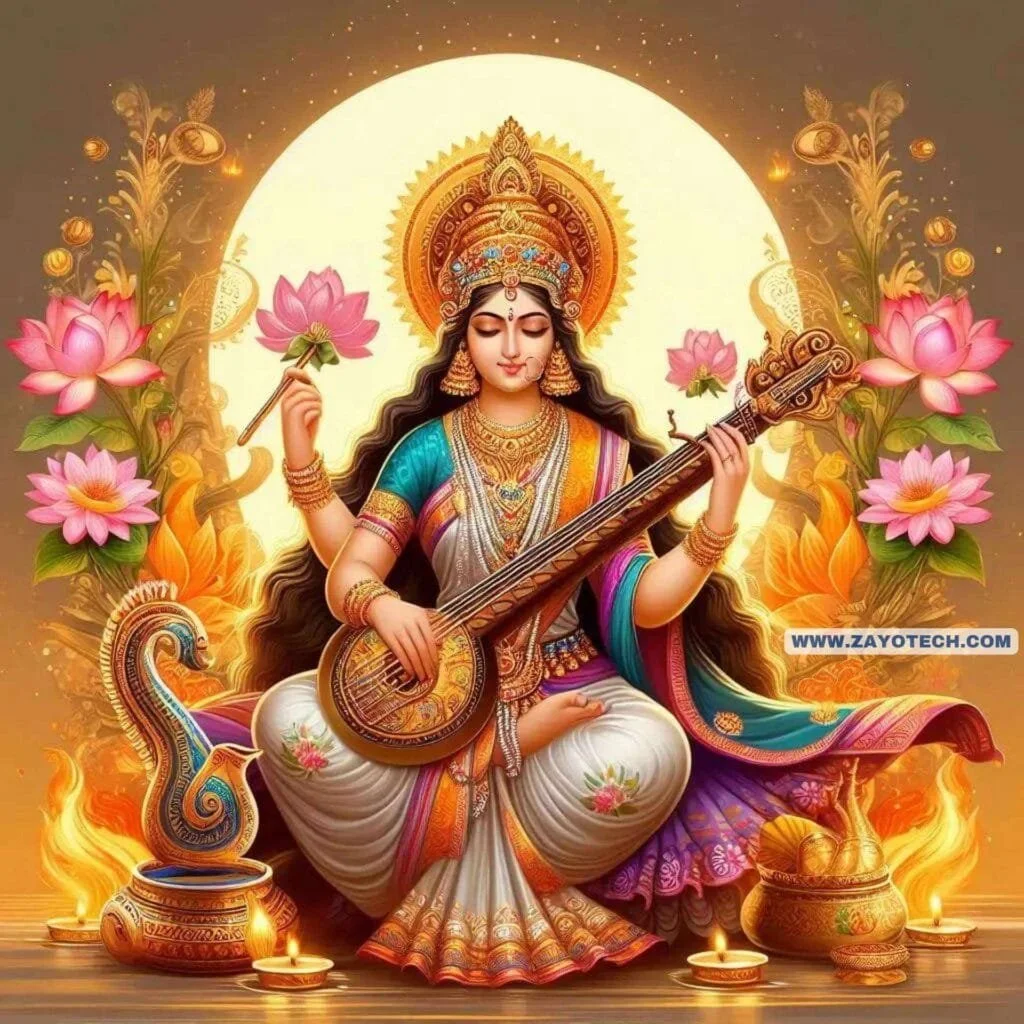 Unique Saraswati Mata Image