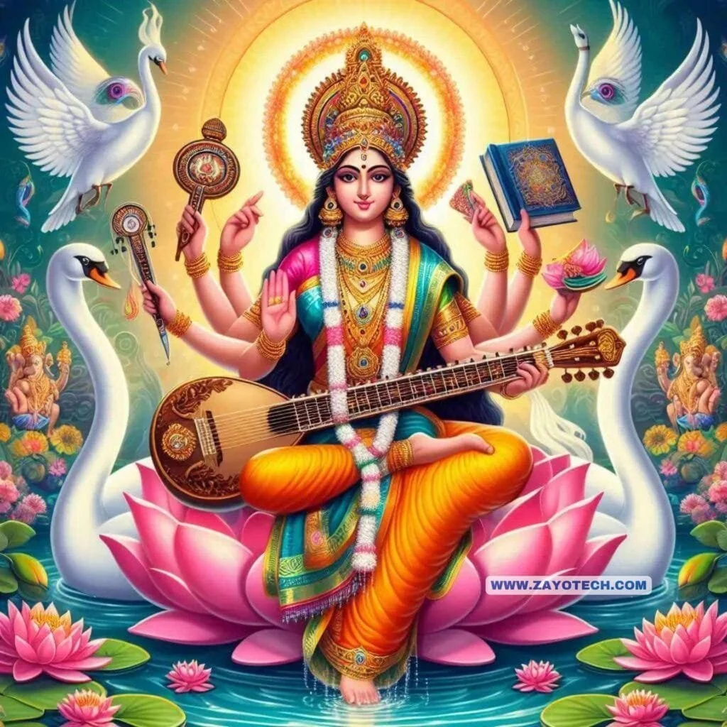 Unique Saraswati Mata Image