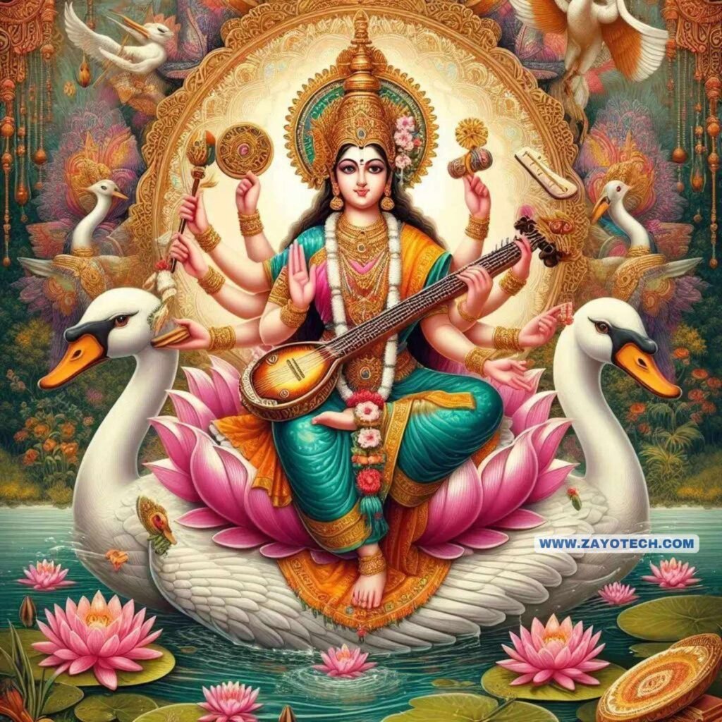 Unique Saraswati  Mata Image