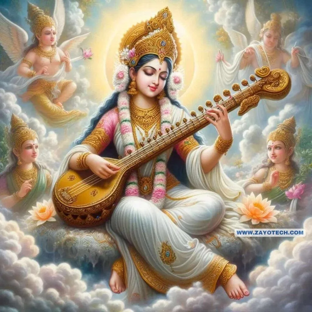 Unique Saraswati Mata Image