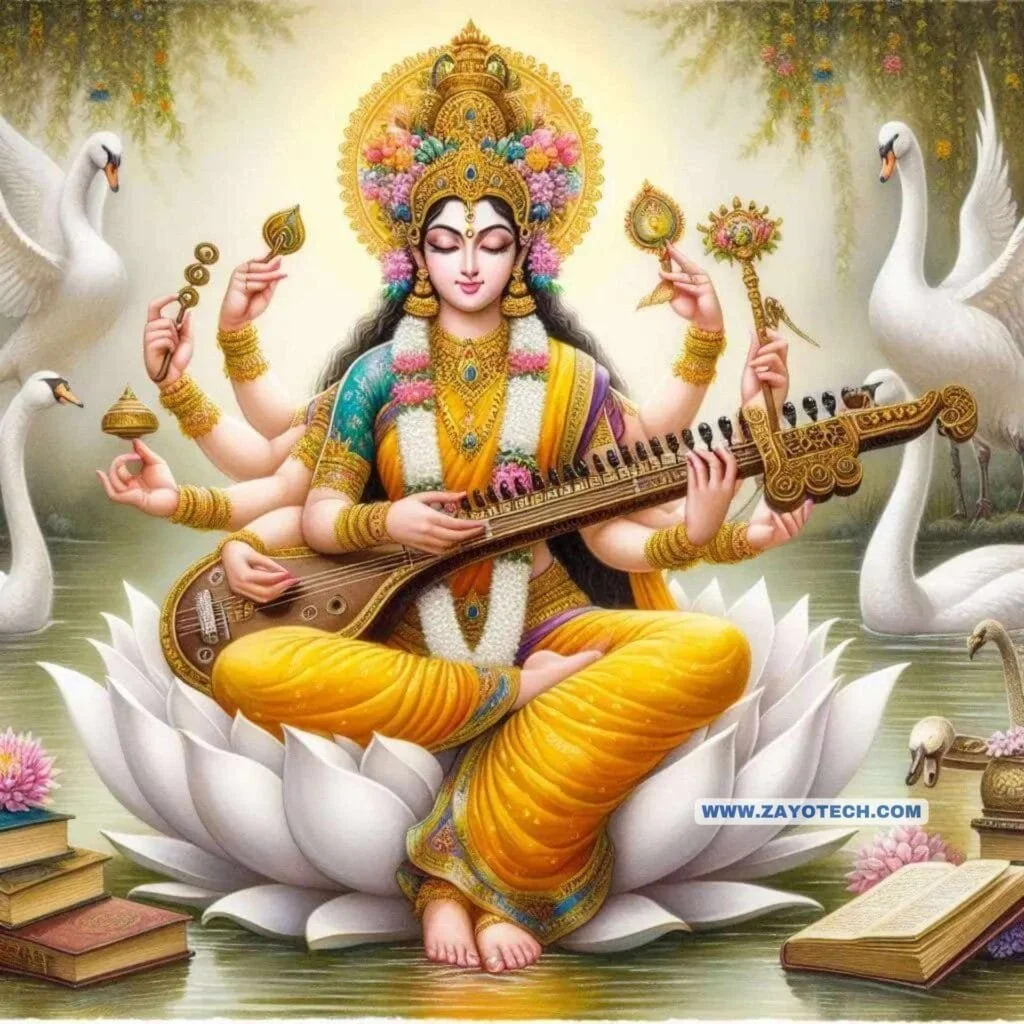 Unique Saraswati Mata Image