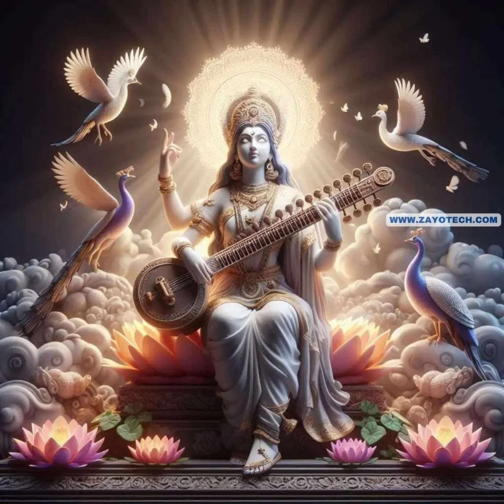 Latest Saraswati Mata Image