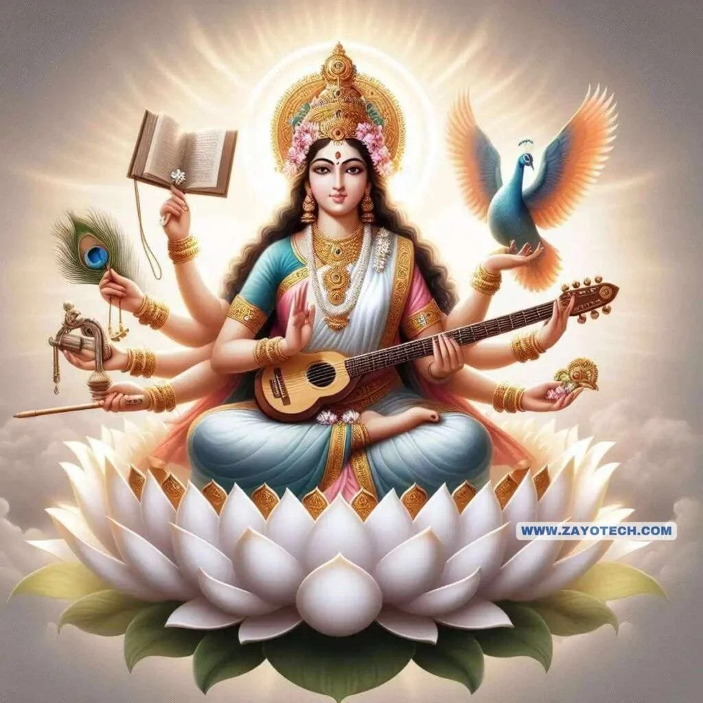 Latest Saraswati Mata Image