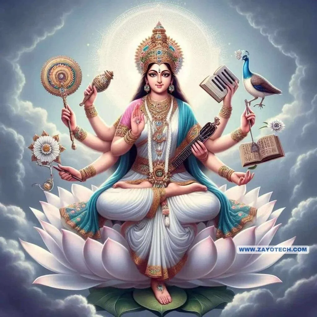 Latest Saraswati Mata Image