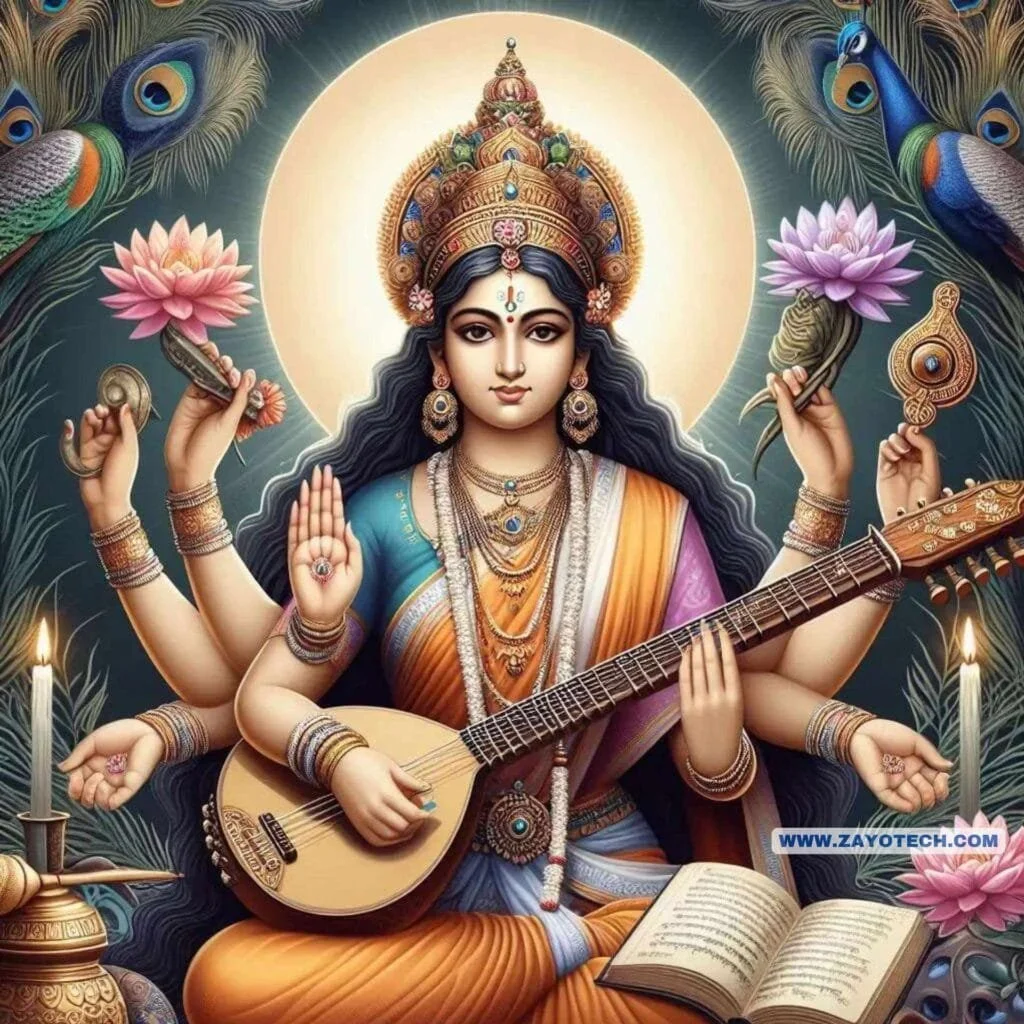 Latest Saraswati Mata Image