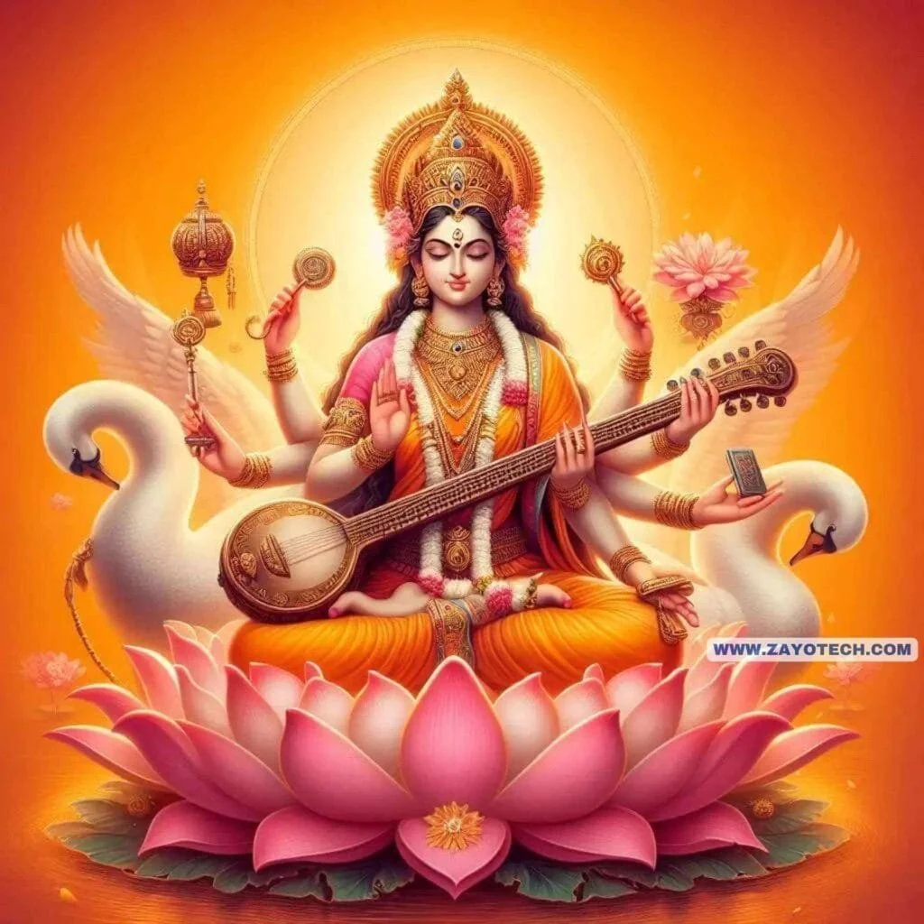 New Saraswati Mata Image
