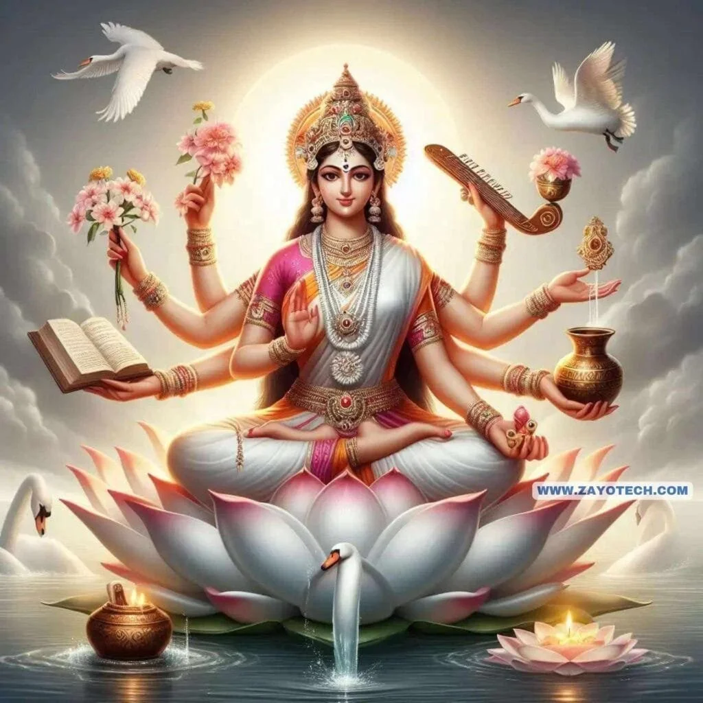 New Saraswati Mata Image