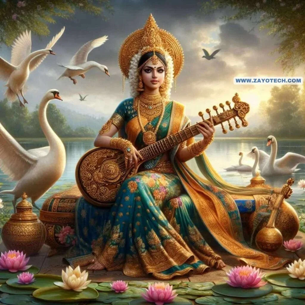 New Saraswati Mata Image