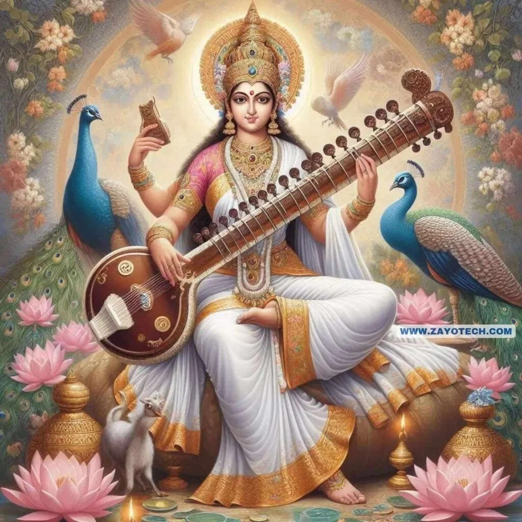 New Saraswati Mata Image