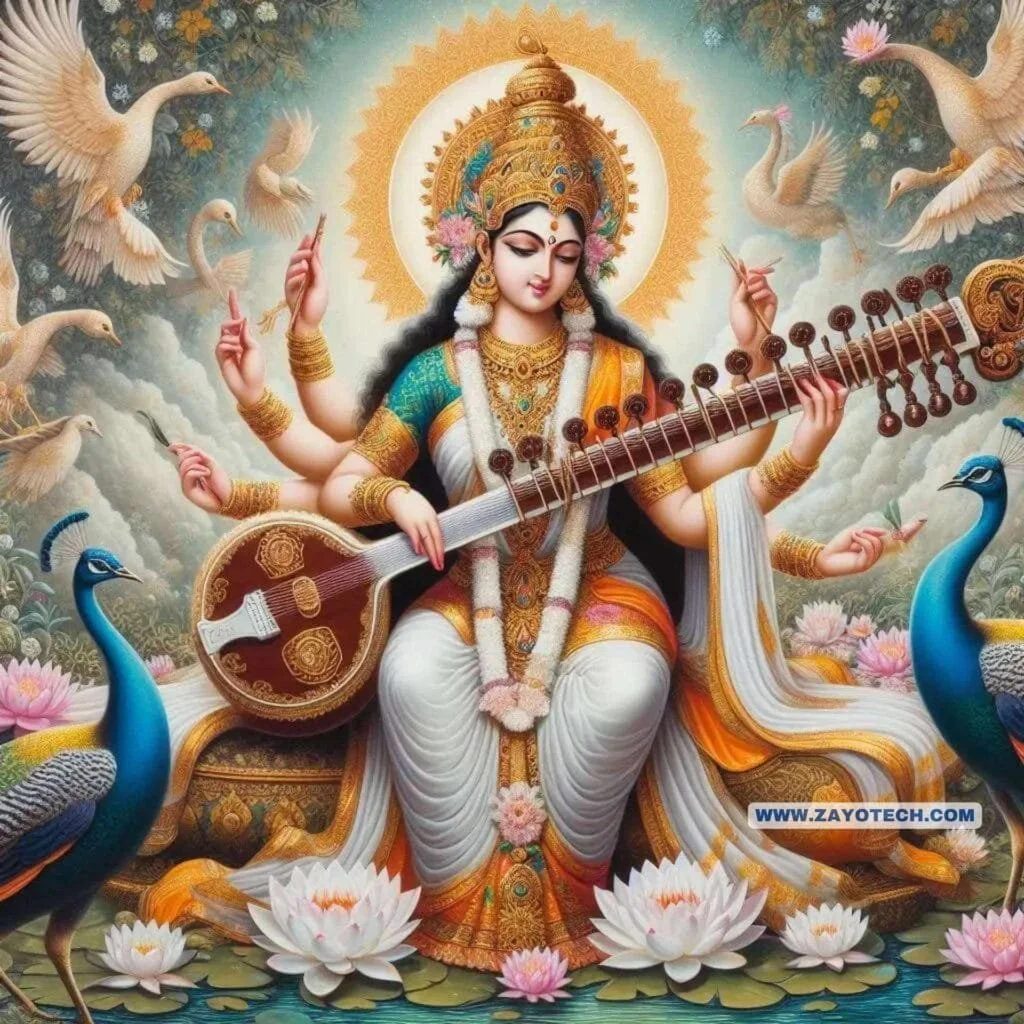 New Saraswati Mata Image
