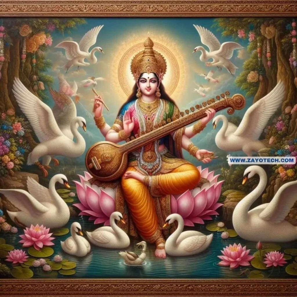New Saraswati Mata Image