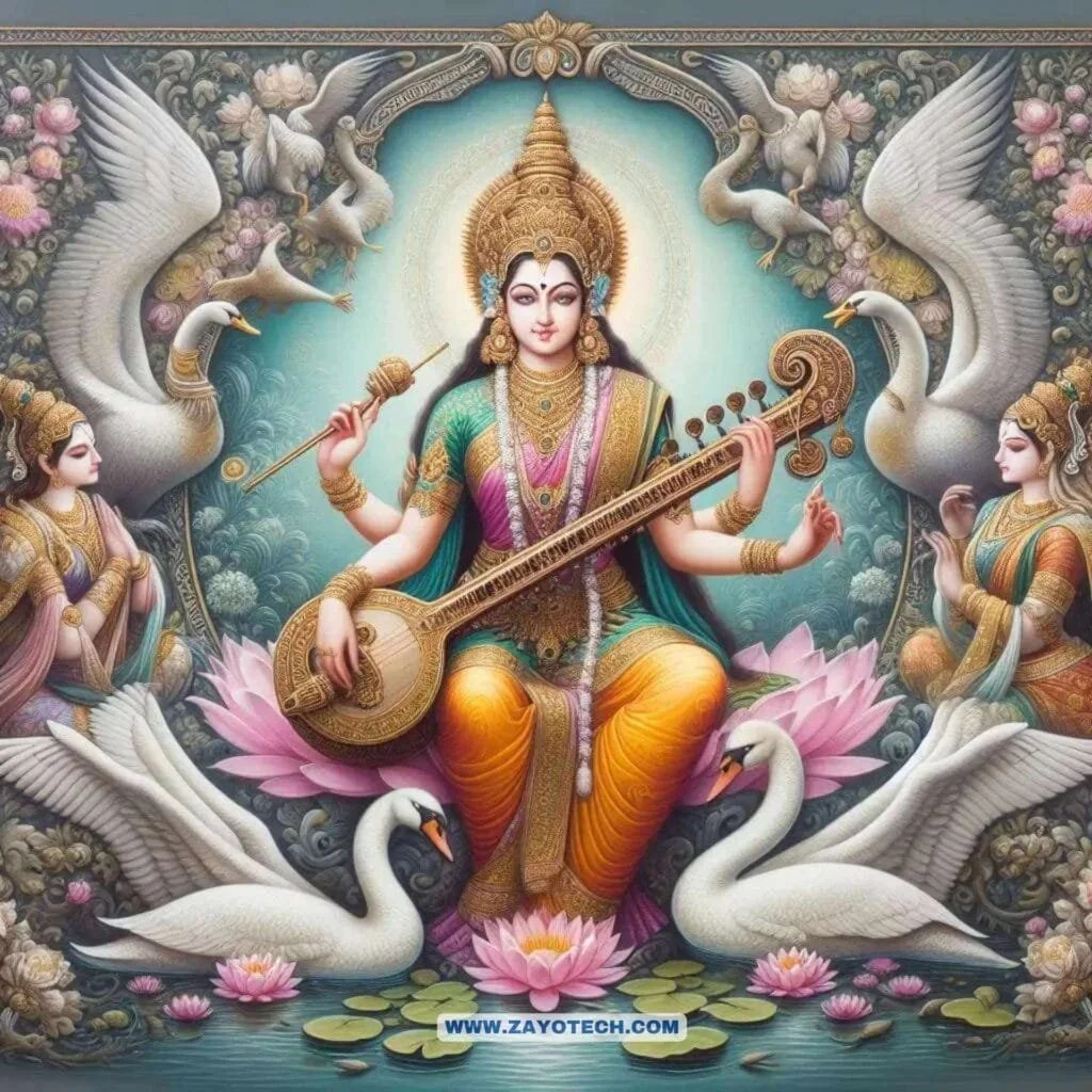 New Saraswati Mata Image