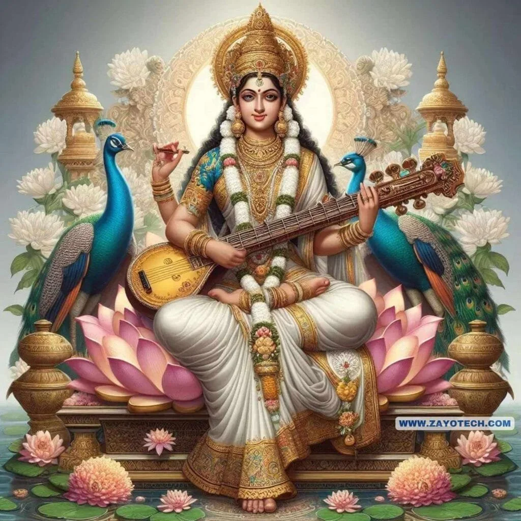 New Saraswati Mata Image