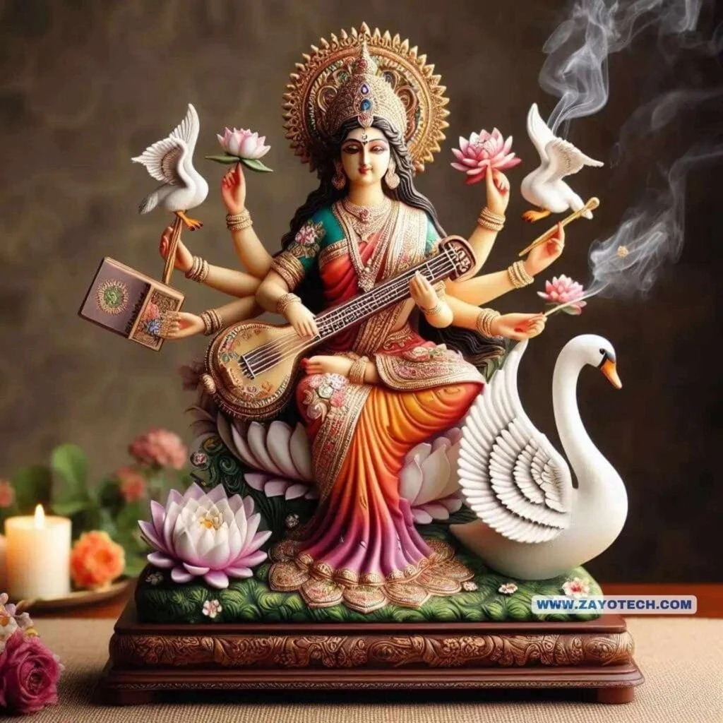 Unique Saraswati Mata Murti Images 2024