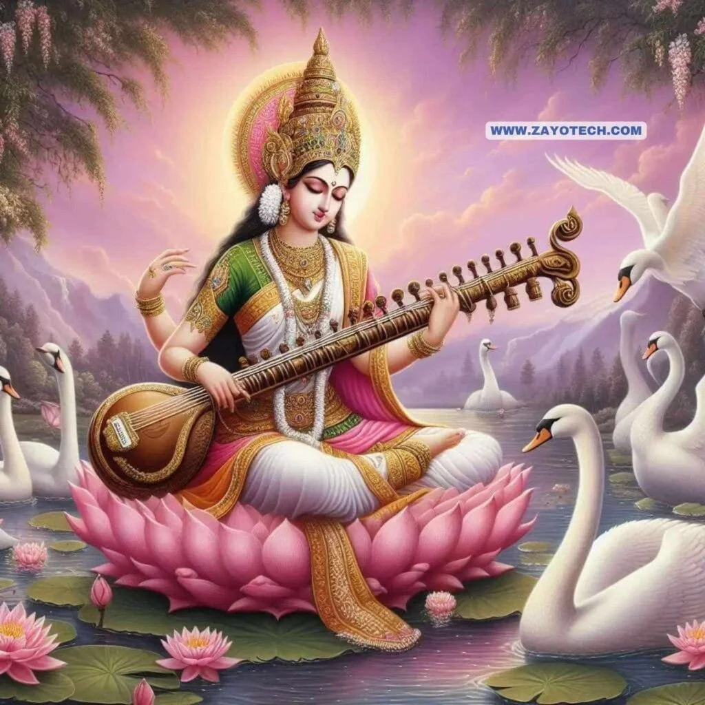 Unique Saraswati Mata Murti Images 2024