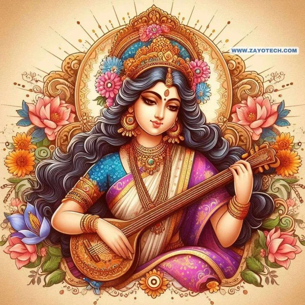 Unique Saraswati Mata Murti Images 2024