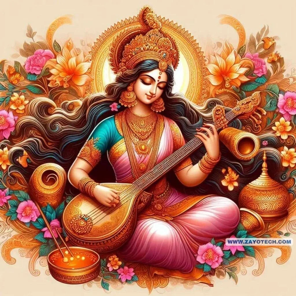 Unique Saraswati Mata Murti Images 2024