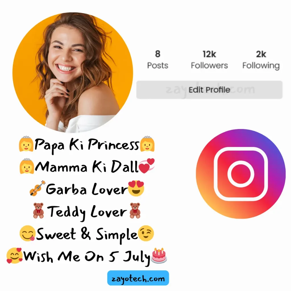 Fancy Instagram Bio for Girls with Stylish Fonts