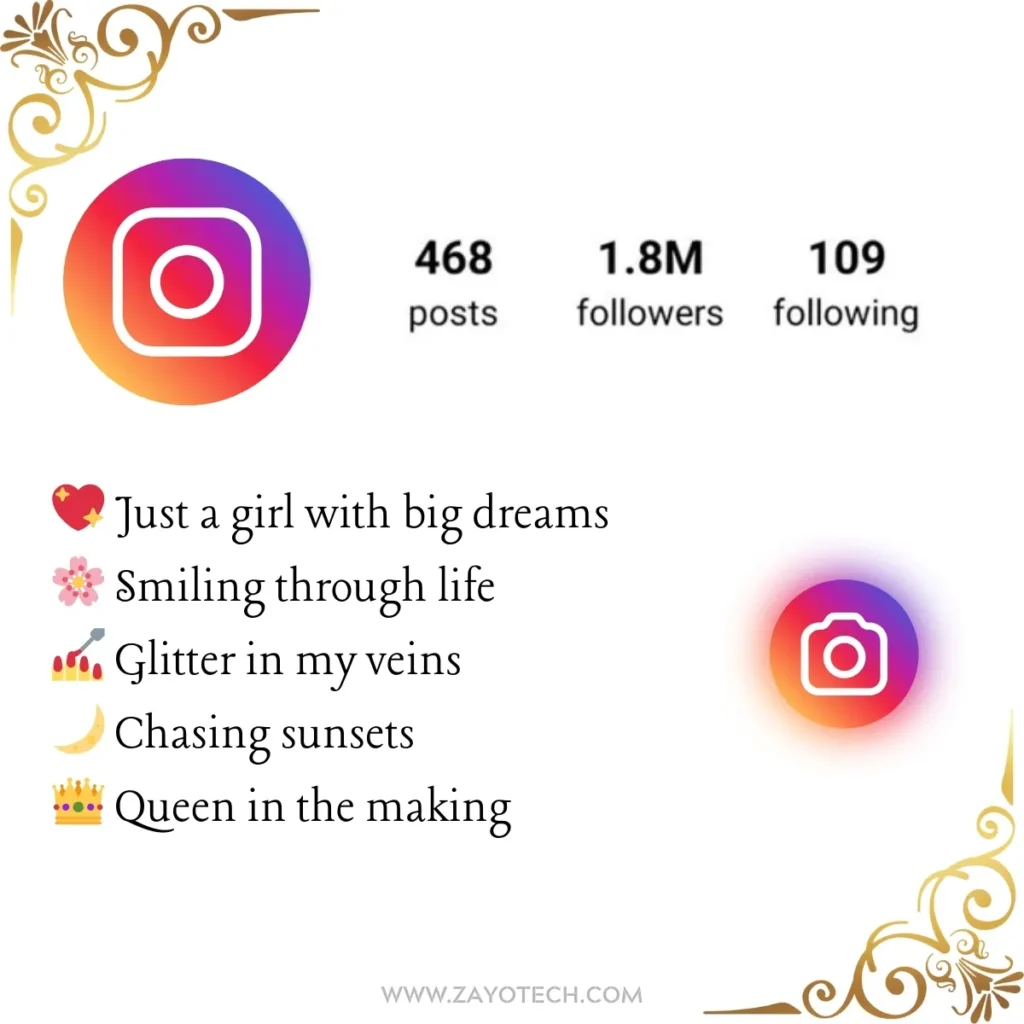 Cool Instagram Bio in Hindi for Stylish Girls