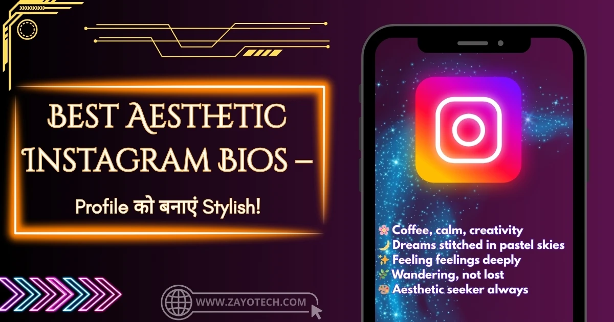 Stylish aesthetic Instagram bio ideas for a trendy profile look
