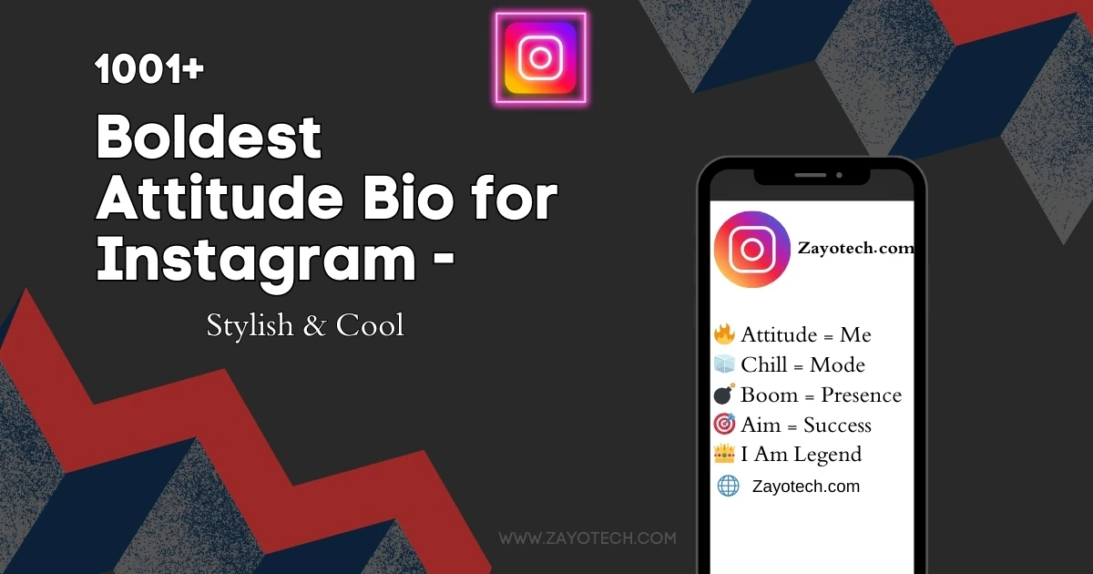 Stylish Attitude Bio for Instagram Profile