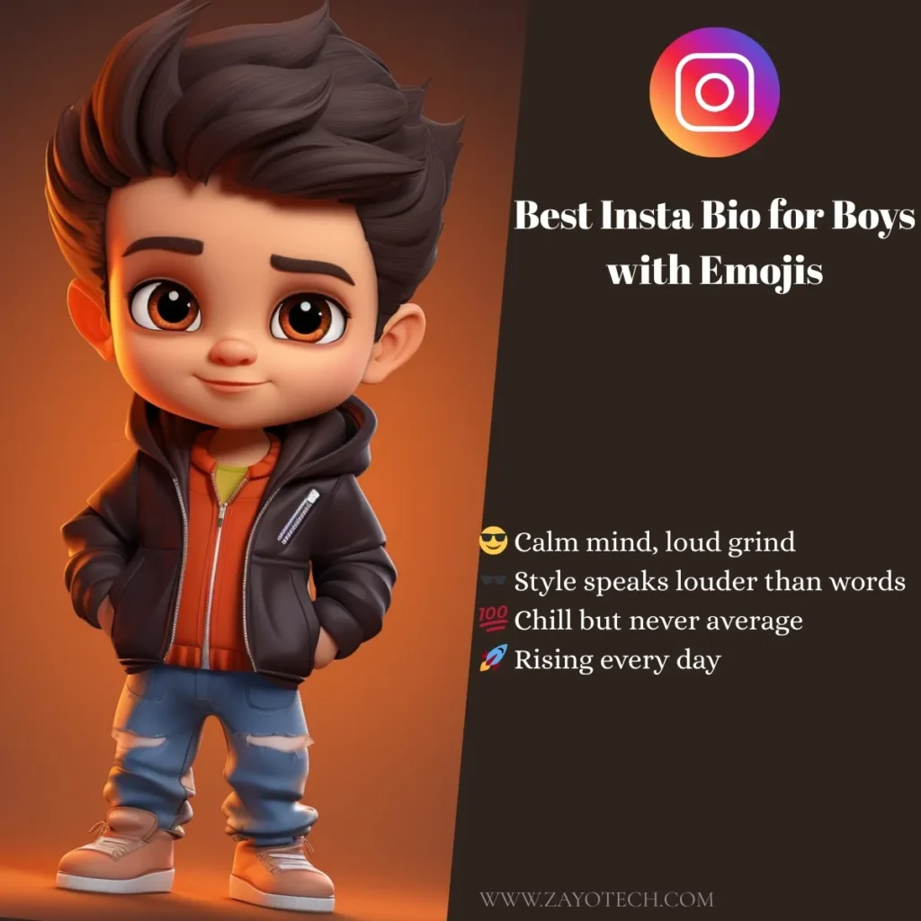 Bold and best insta bio for boys with swag
