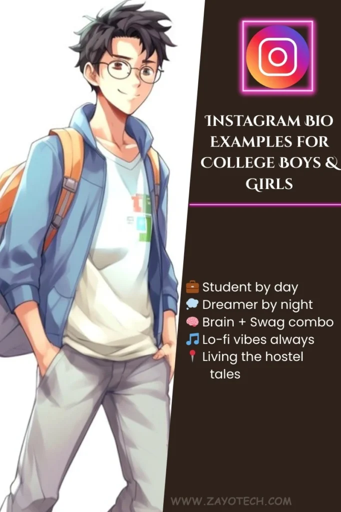 Academic Focused Instagram Bio for Students
