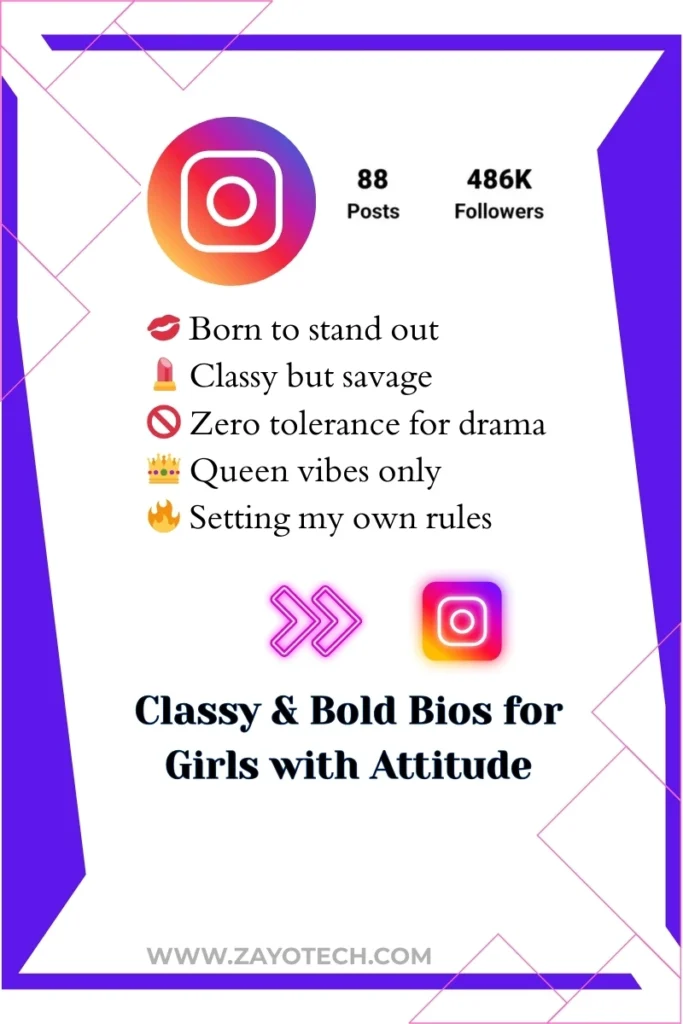 Unique Profile Attitude Bios for Instagram
