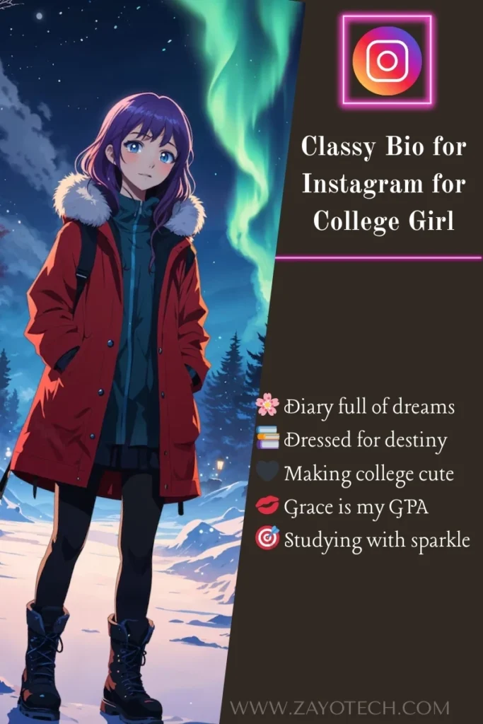 Best classy bio for Instagram for girl with quote overlay
