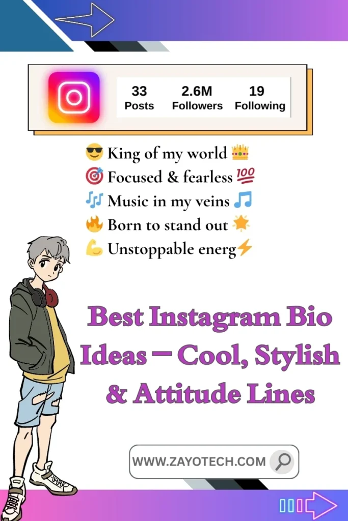 Cool Instagram bio options to showcase your swag