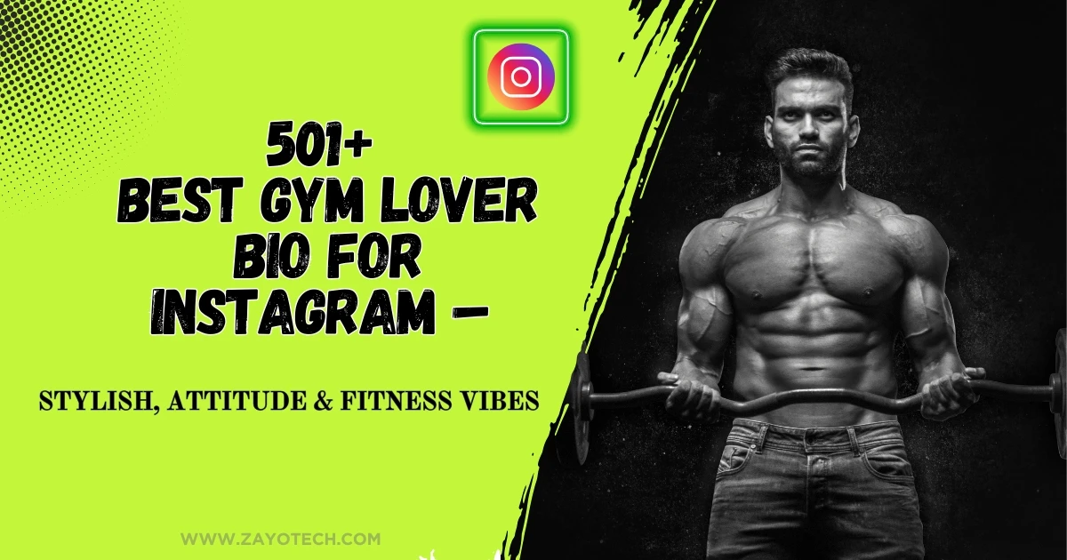 Gym Lover Bio for Instagram – Best Stylish Fitness Lines