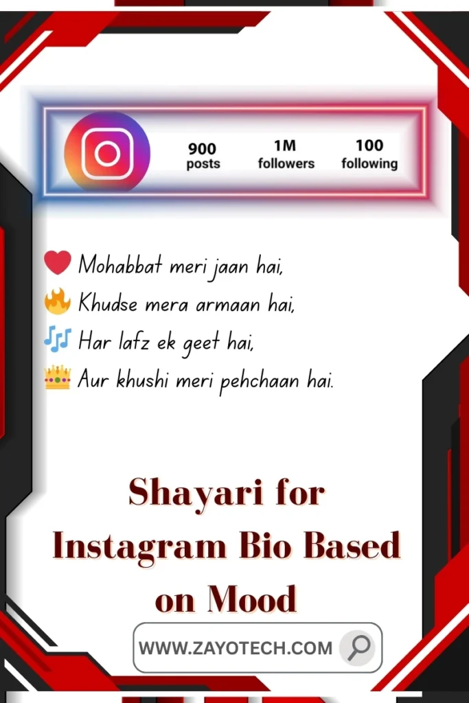 Best Instagram Bio Shayari in Hindi