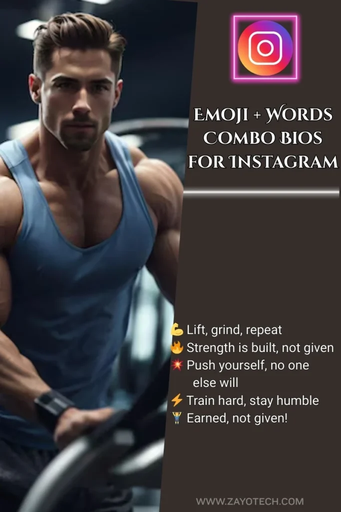 Gym Bio for Instagram with Daily Motivation