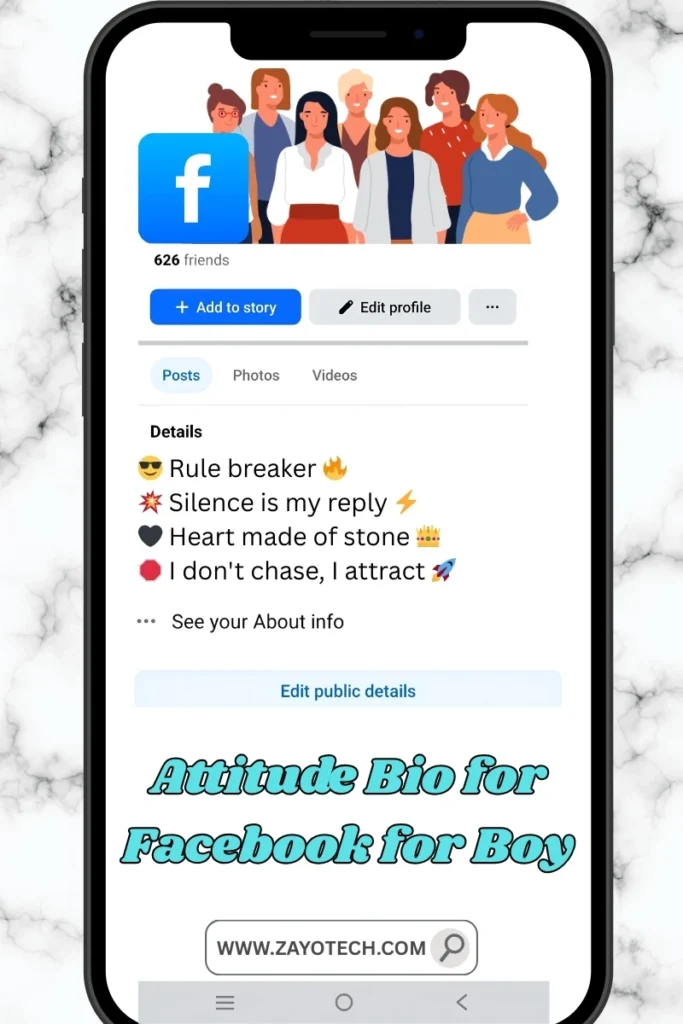 Cool Facebook bio idea for boys