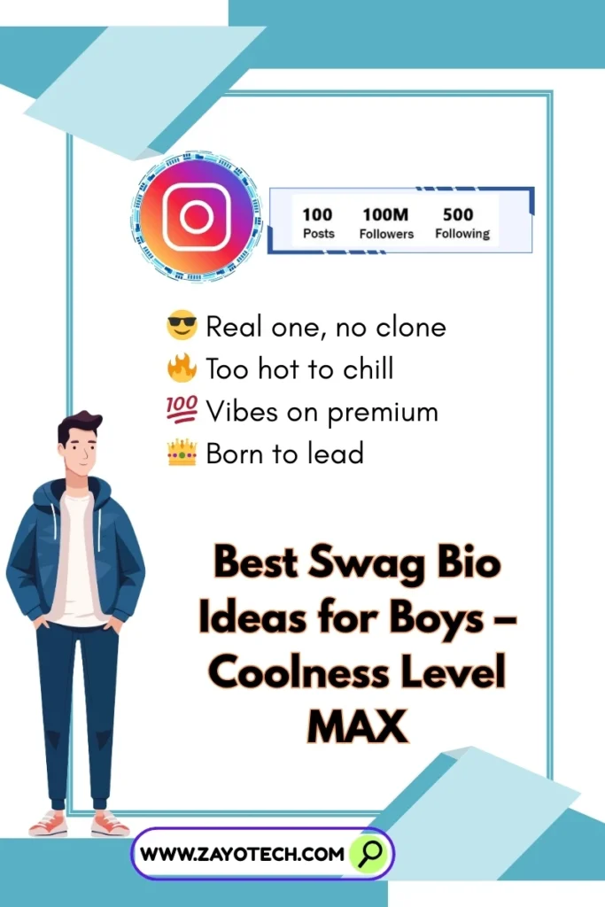 Stylish attitude bio in swag mood for boys