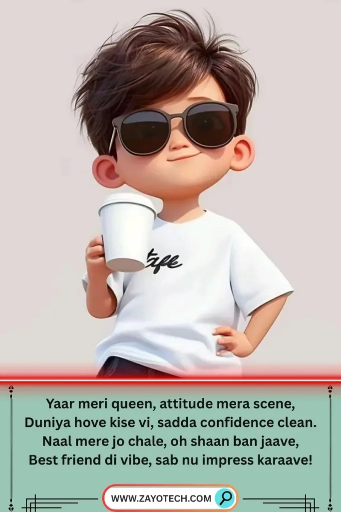 Group friendship attitude status Hindi me