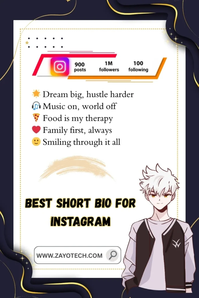 Short Bio for Instagram के साथ smart और confident profile tone