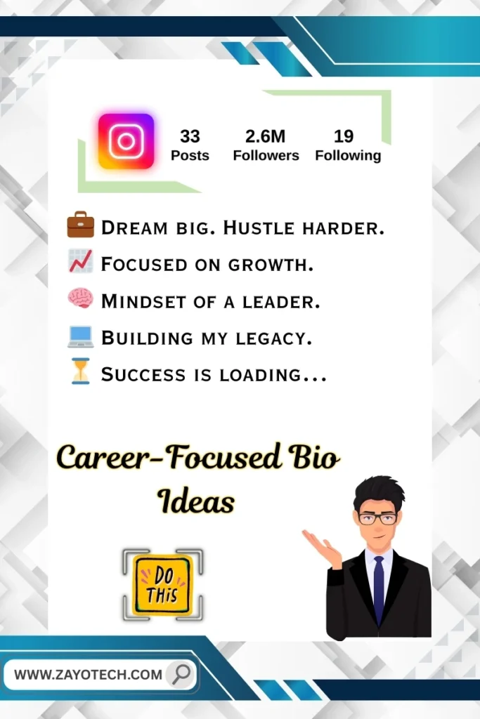 Digital marketers के लिए personal bio idea