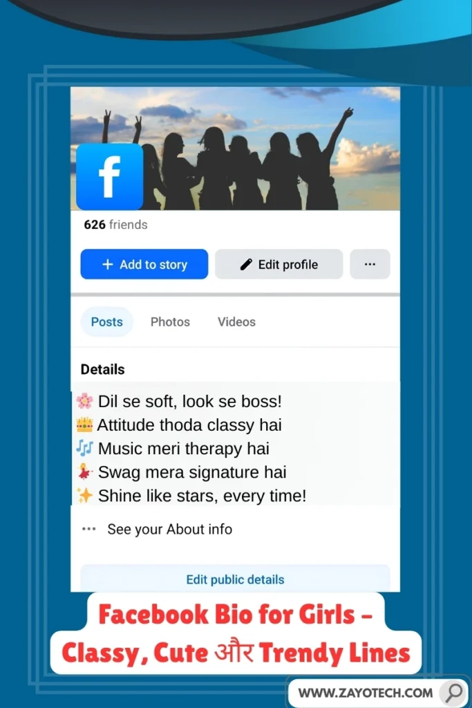 One-liner bio line to create quick impression