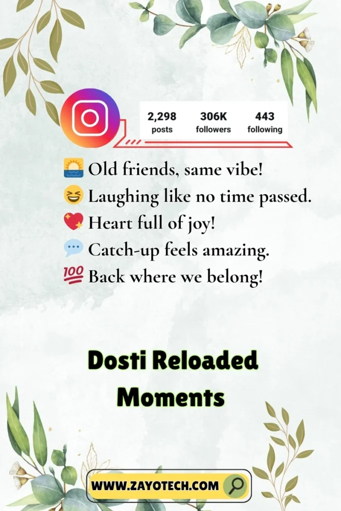 Emotional friendship reunion quotes for Instagram