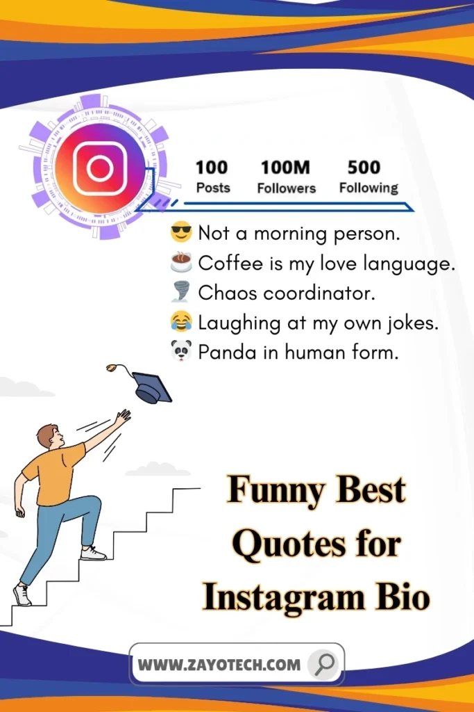Stylish quotes for Instagram bio for modern and confident users