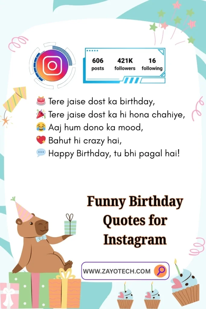 Hindi birthday quotes वाली creative image emotional tone में