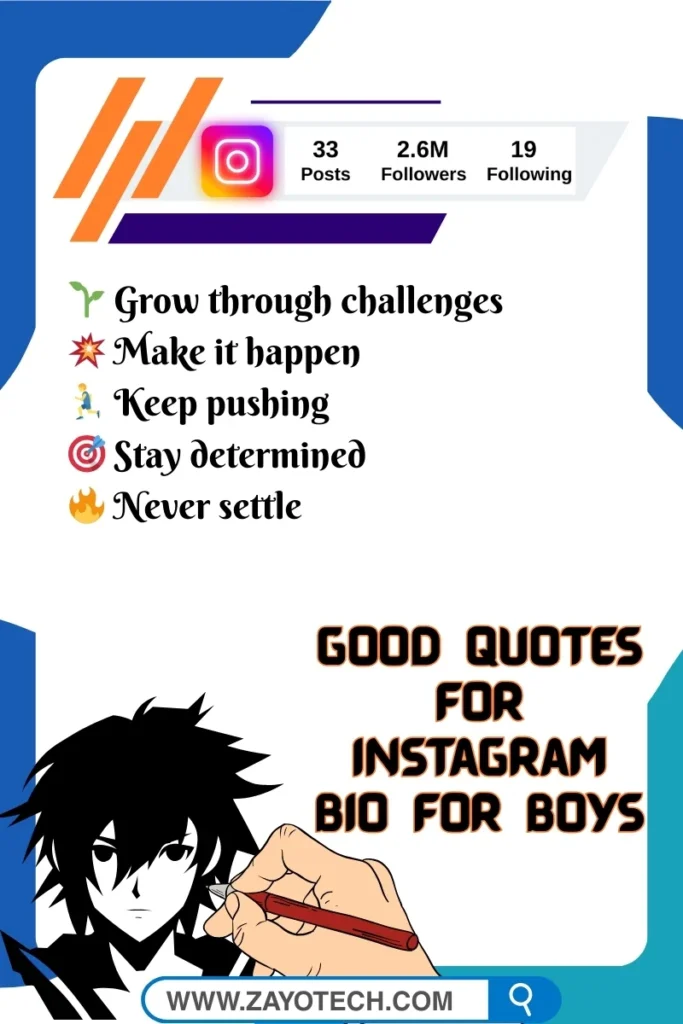 Good Quotes for Instagram Bio जो classy, meaningful और motivational vibe create करें