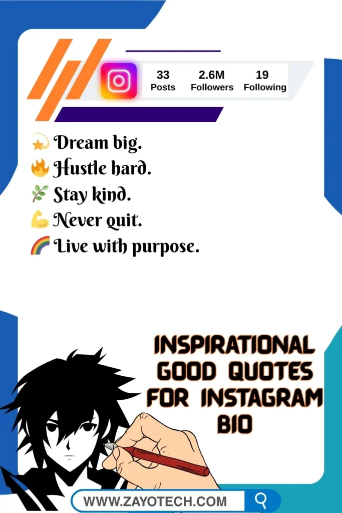 Stylish Instagram bio quote जो आपकी profile को modern और classy feel देता है