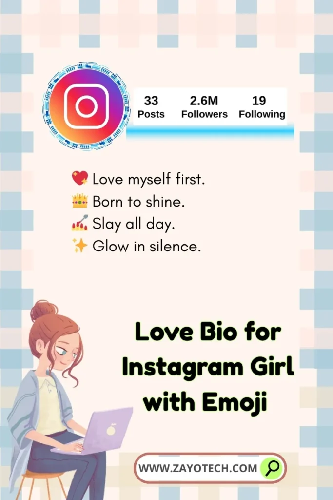 Emotional feel के साथ एक deep और soulful Instagram bio with emoji।